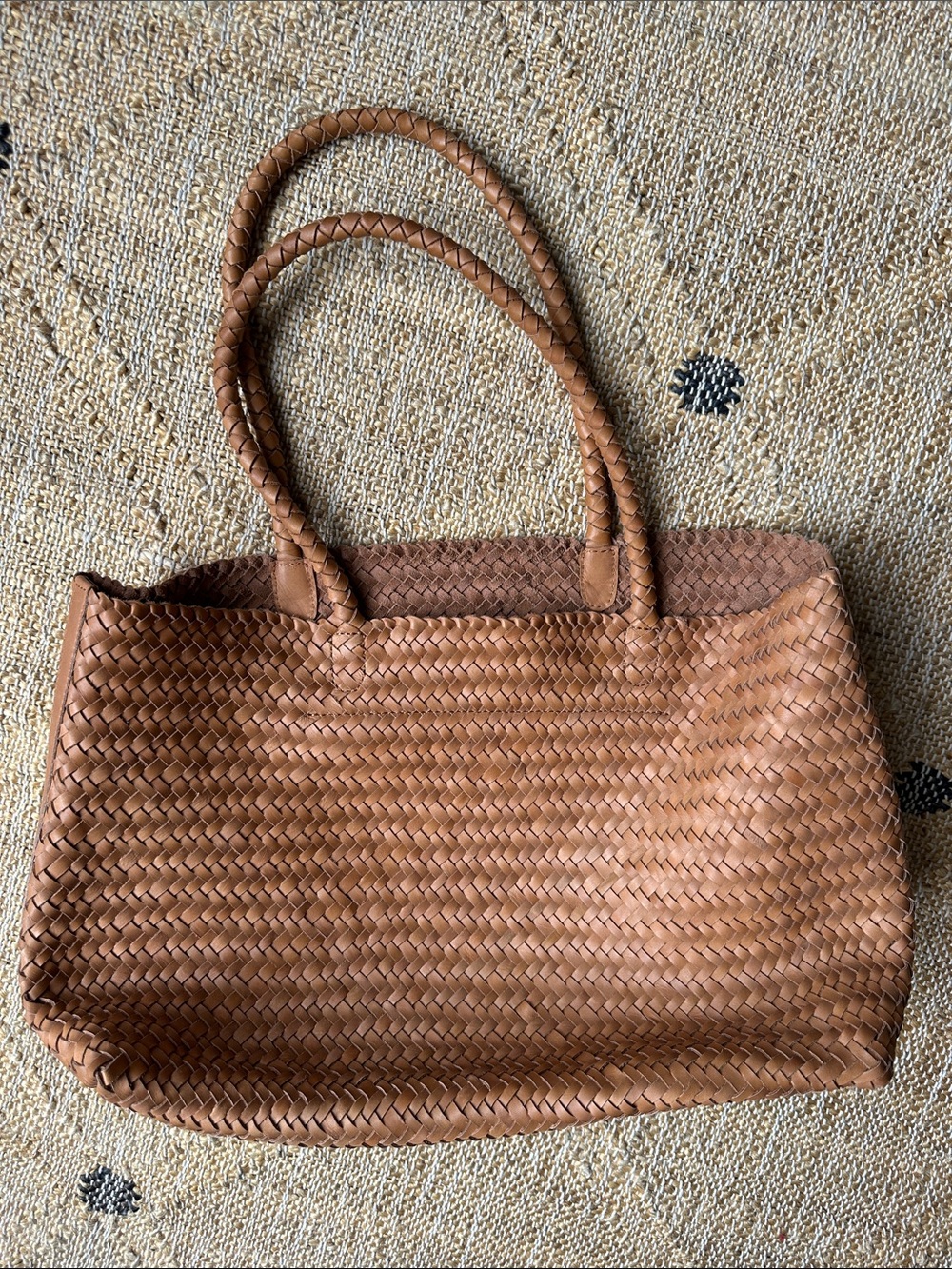 Madewell Woven Leather Tote in Brown - Picture 4 of 8